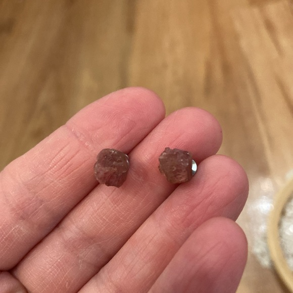 Chunky Milor Italy sterling mixed crystal ring 8 & earrings lot - Picture 9 of 10